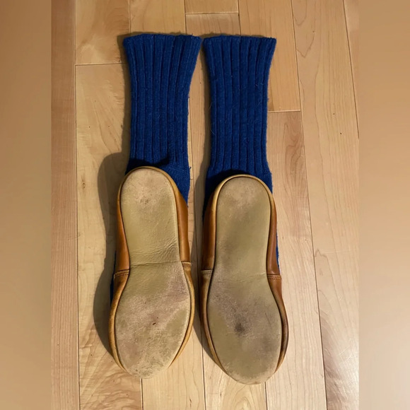 Vintage LL Bean wool slipper socks, size medium - Picture 2 of 8